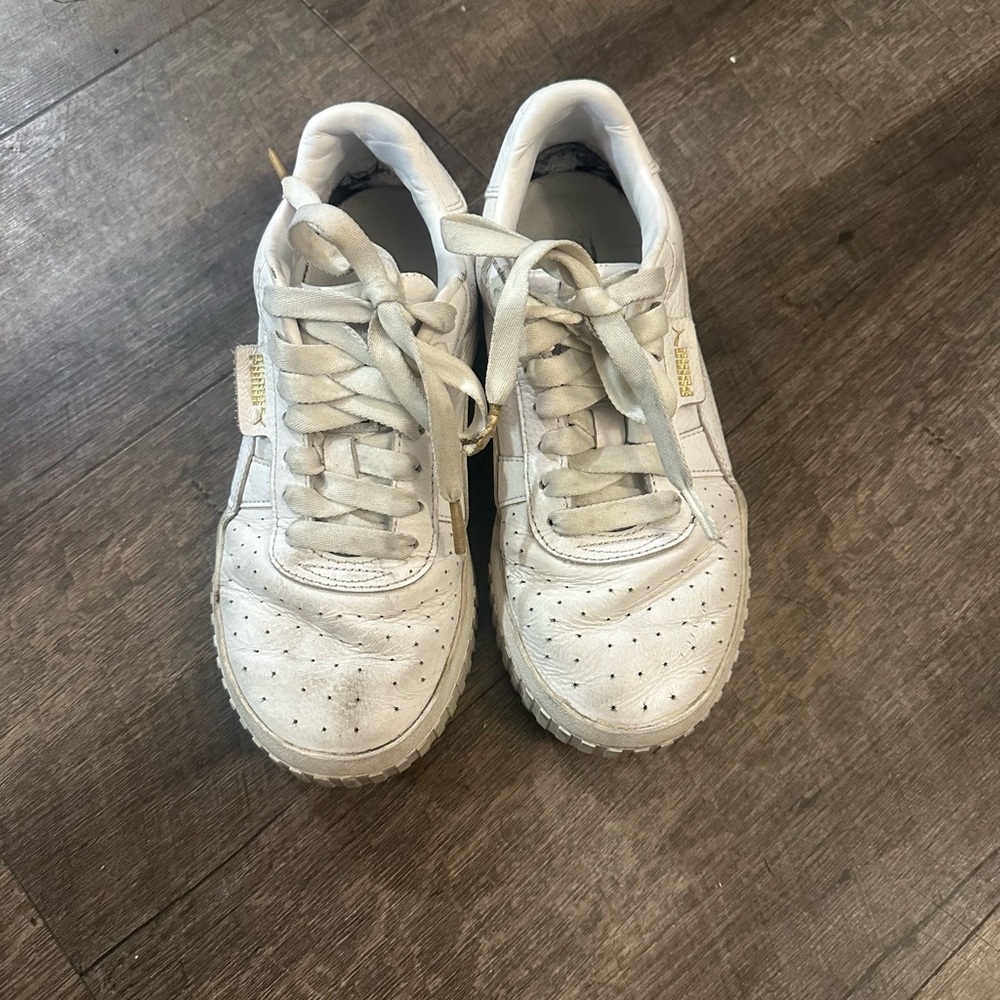 puma White leather Sneakers